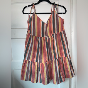 NWT Shein striped tiered‎ lightweight dress size medium